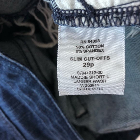 Gap 1969 Slim Cut Off Maddie Denim Jean Shorts 29P - Picture 3 of 5